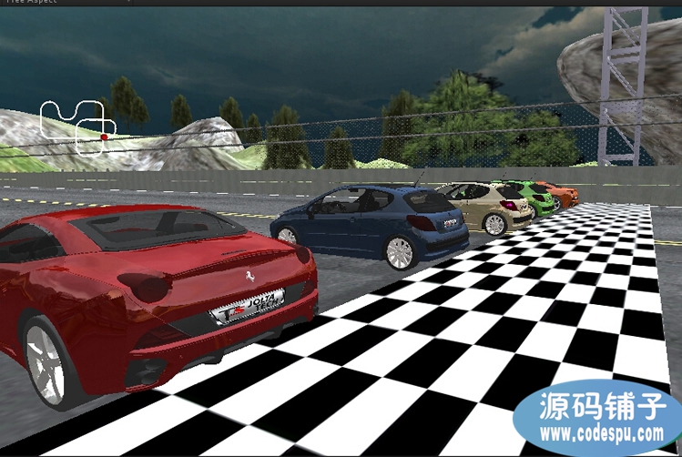 Unity 3D《極品狂暴飛車》游戲源碼_unity5.2版本實測可用