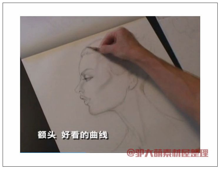 時裝畫繪畫技法_模特服裝馬克筆效果圖視頻教程1.44G素材