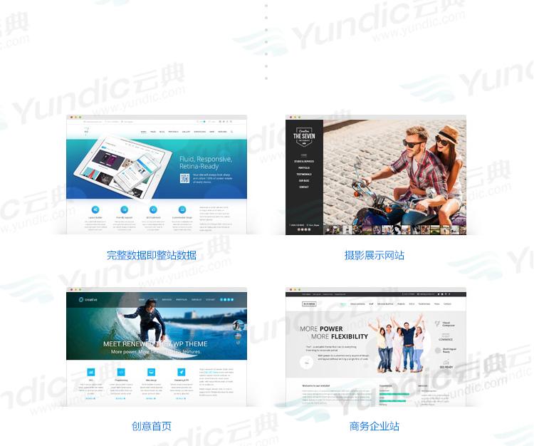 wordpress模板 html5響應式企業|商城漢化主題源碼The7.5自動更新