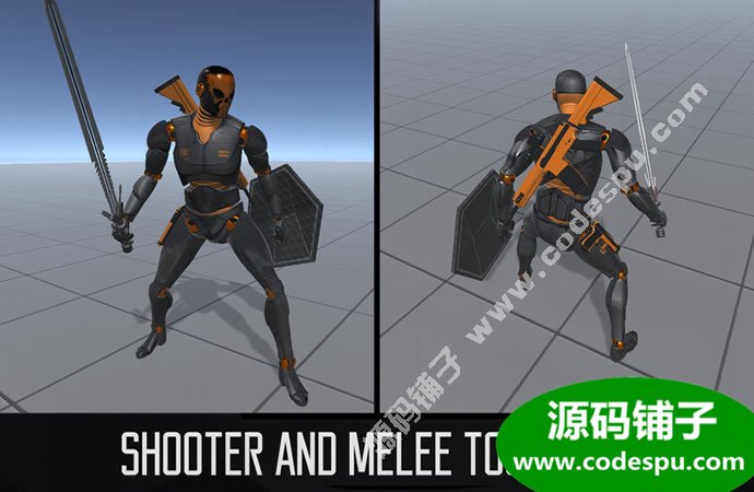unity第三人稱射擊游戲模板 Shooter Template 1.1d