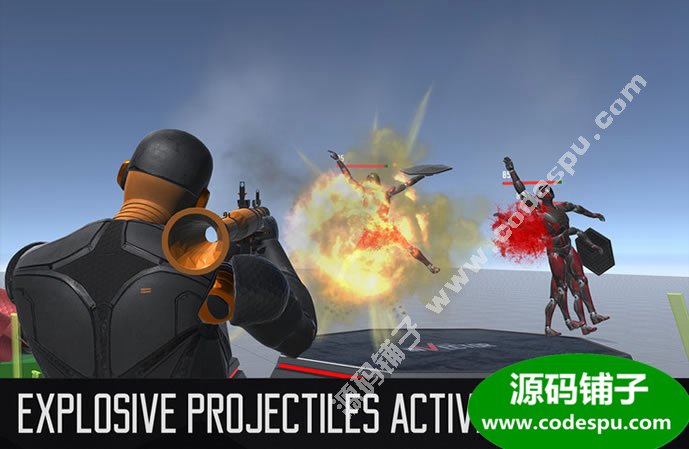 unity第三人稱射擊游戲模板 Shooter Template 1.1d