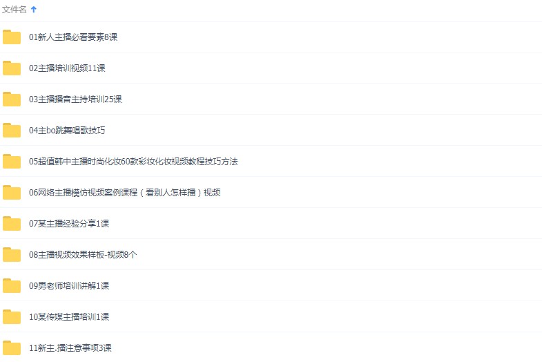 網絡主播視頻教程 新手直播教程 直播資料課程 網紅打造培訓教材