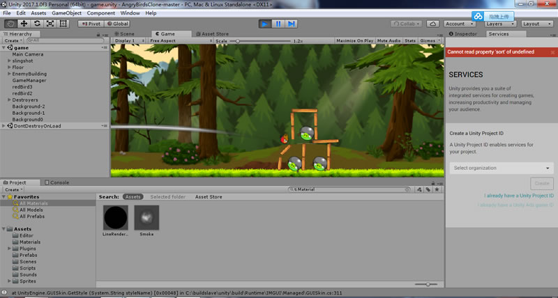 Unity3D瘋狂的小鳥游戲源碼 AngryBirdsClone源碼