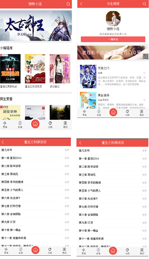 VIP小說防封版V5.1.2公眾號版 修復自動卡密 微擎微贊模塊