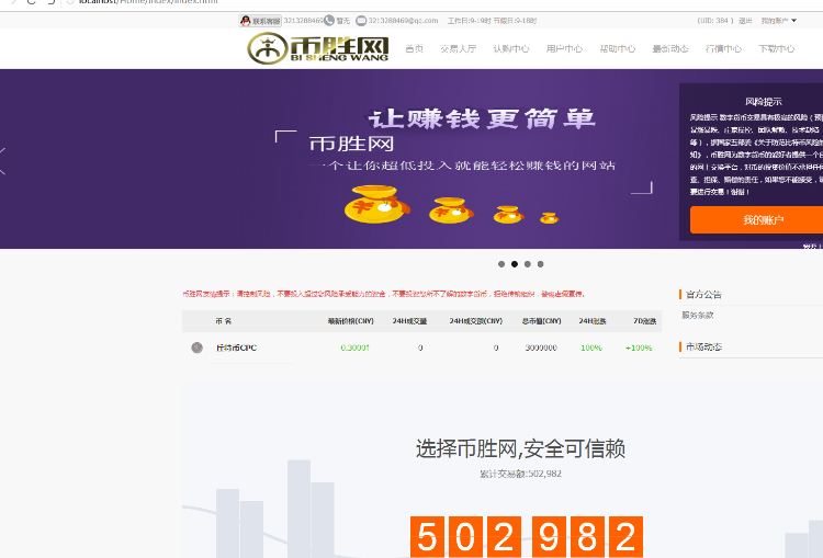 ThinkPHP幣勝網眾籌委托虛擬數字交易平臺網站源碼