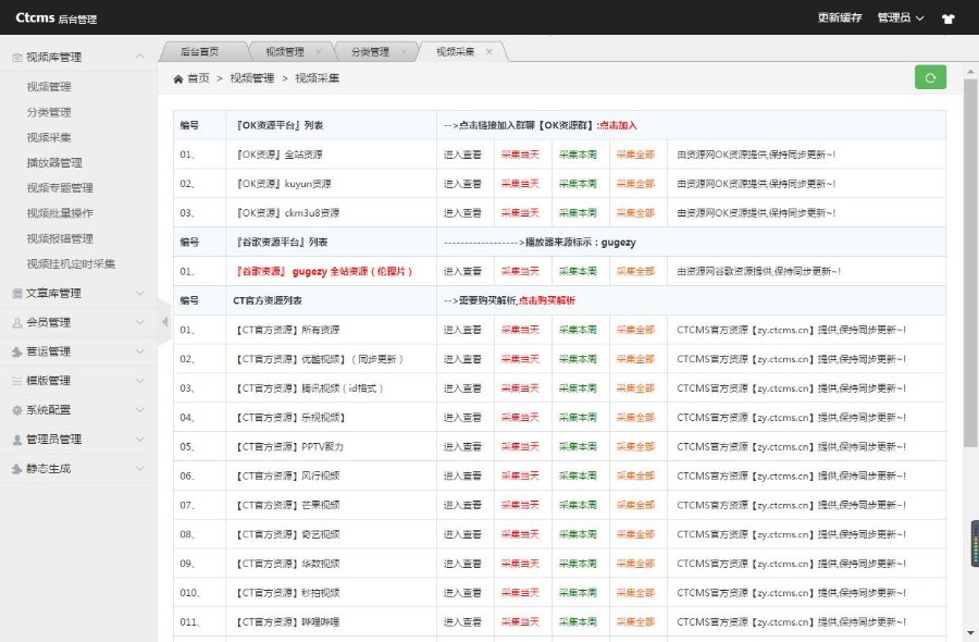 2018年赤兔Ctcms最新純凈干凈2.04破解版版本+集合采集