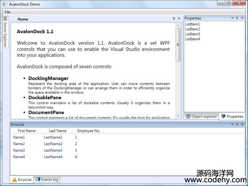 441-WPF的多窗體框架AvalonDock源碼