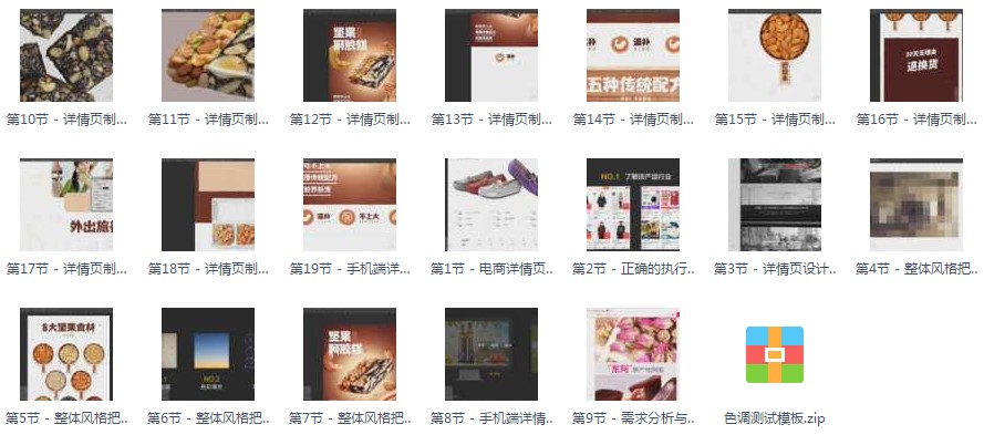 電商美工淘寶詳情頁設計視頻教程 零基礎自學教學排版布局構圖