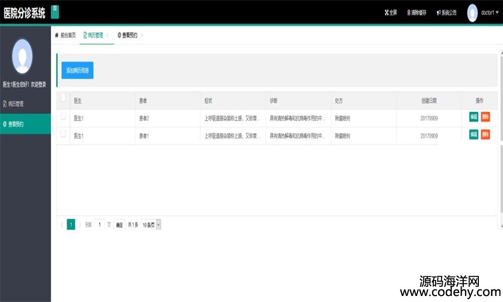 599-Java醫院分診管理系統源碼_layui框架_患者、醫生、管理員等多種角色
